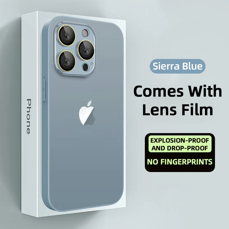 AG Frosted Glass Case Cover For iPhone