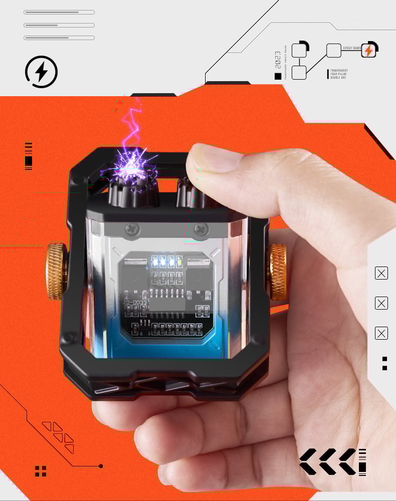 ⚡Fidget Spinner Plasma Double Arc  Lighter⚡