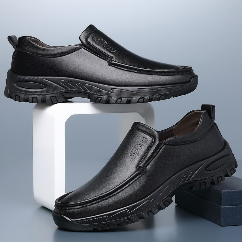 MEN'S EXTENDED WIDTH FOOT AND HEEL COMFORTABLE PLATFORM CASUAL SHOES ...