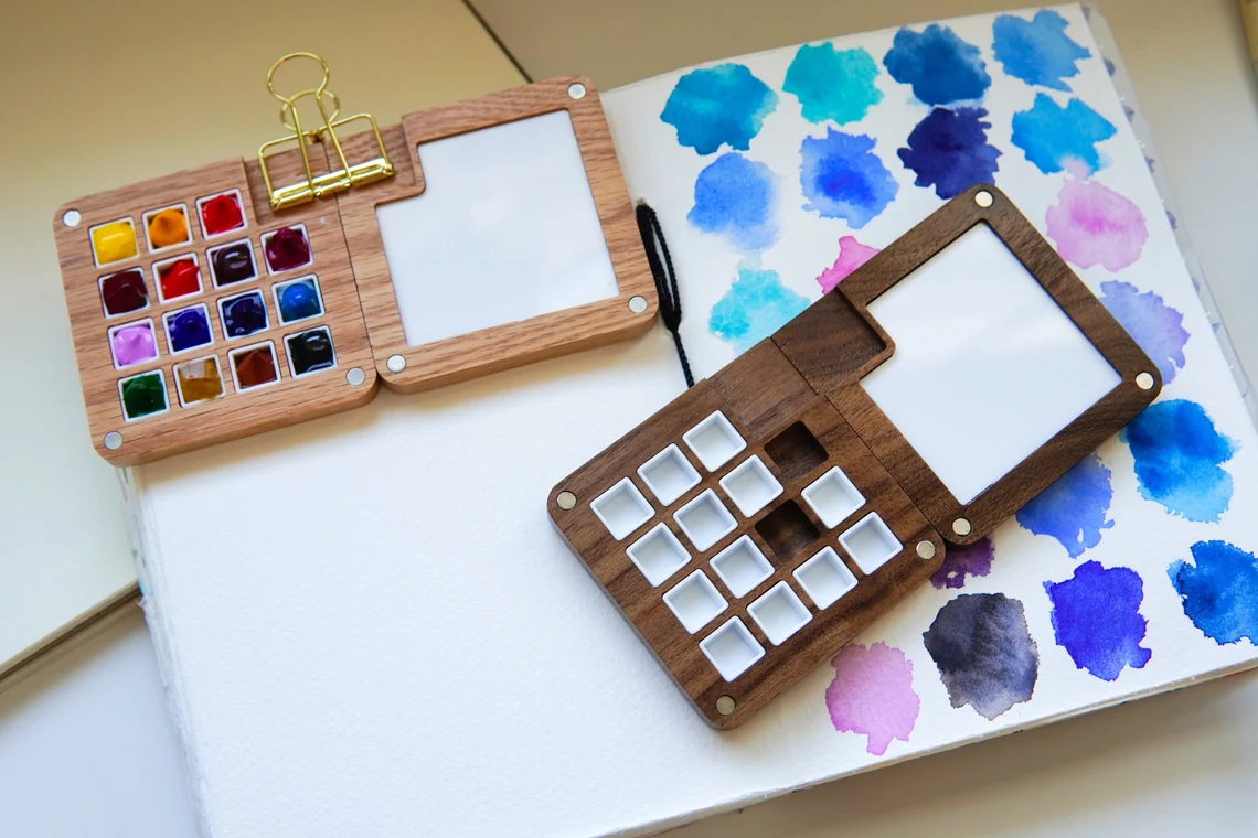 Travel Portable Watercolor Palette Artists Gifts