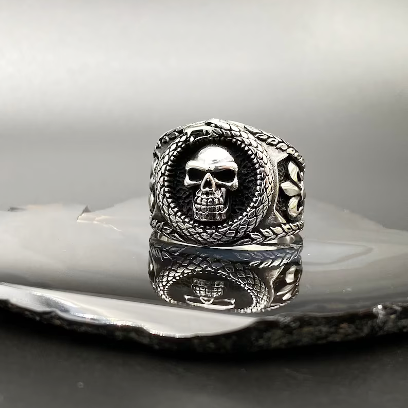 925 Silver Retro Gothic Skull Luxury Ring
