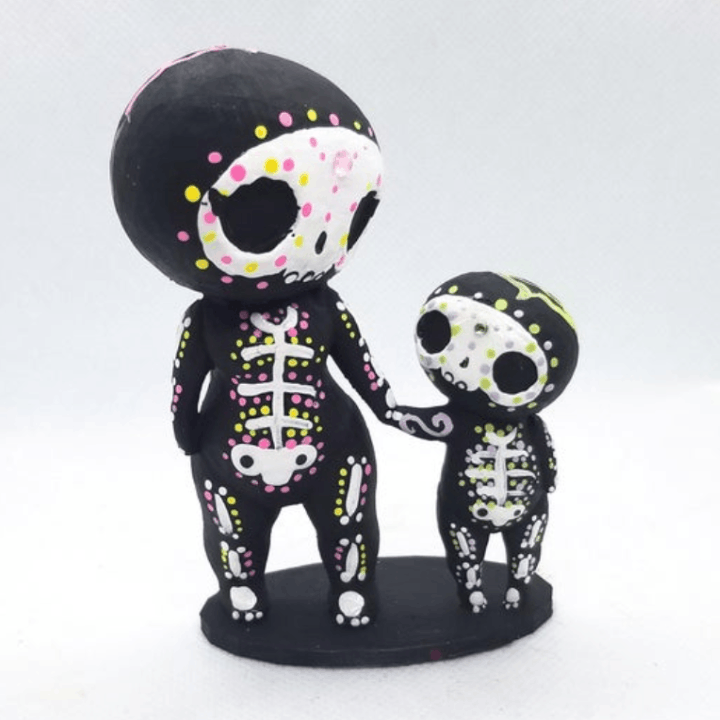 🌹Valentine's Day Sale🌹Sugar Skull Couple Figurine Hand Painted