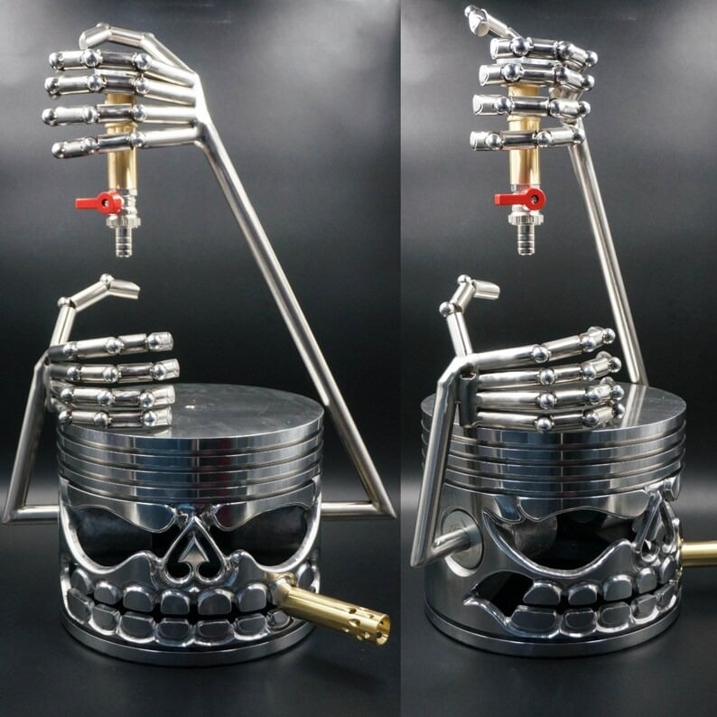 Stainless Steel Skeleton Alcohol Dispenser