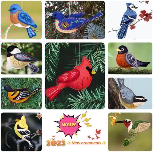 🔥Last Day Promotion - 50% OFF🔥 Handmade Felt Bird Hanging Ornament🐦 - Buy 4 Get 20% Off & Free Shipping