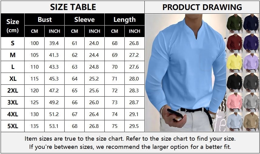Last day 49% off - Men's Loose Casual Long Sleeve Top