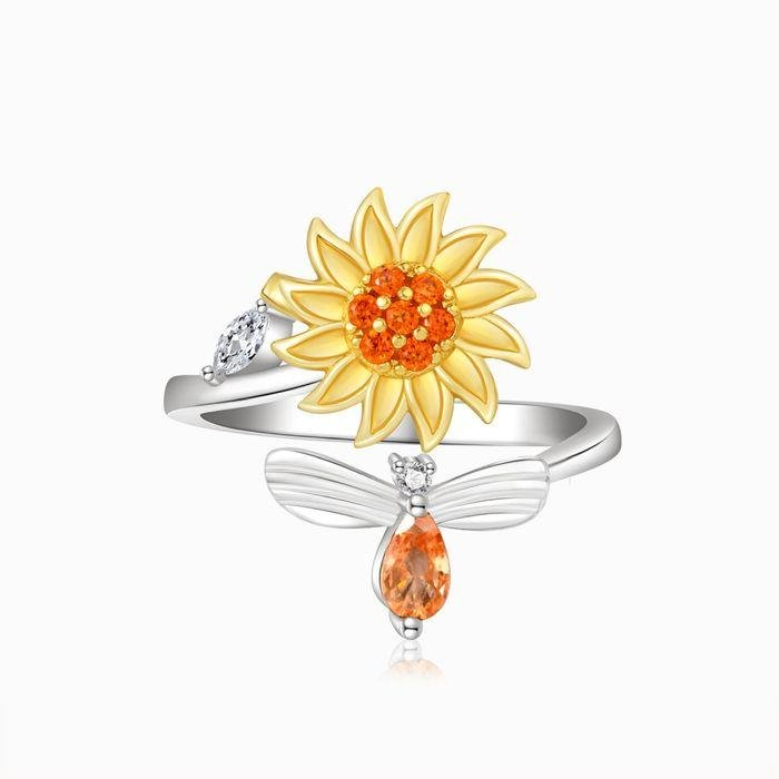 Mom - You're My Sunshine - Sunflower Fidget Ring