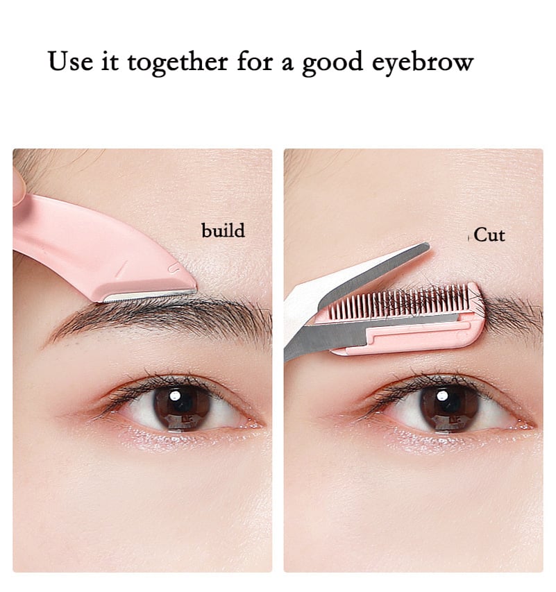 Eyebrow Trimmer Set🌙Eyebrow Scissors With Comb✂️(Each $7.3)