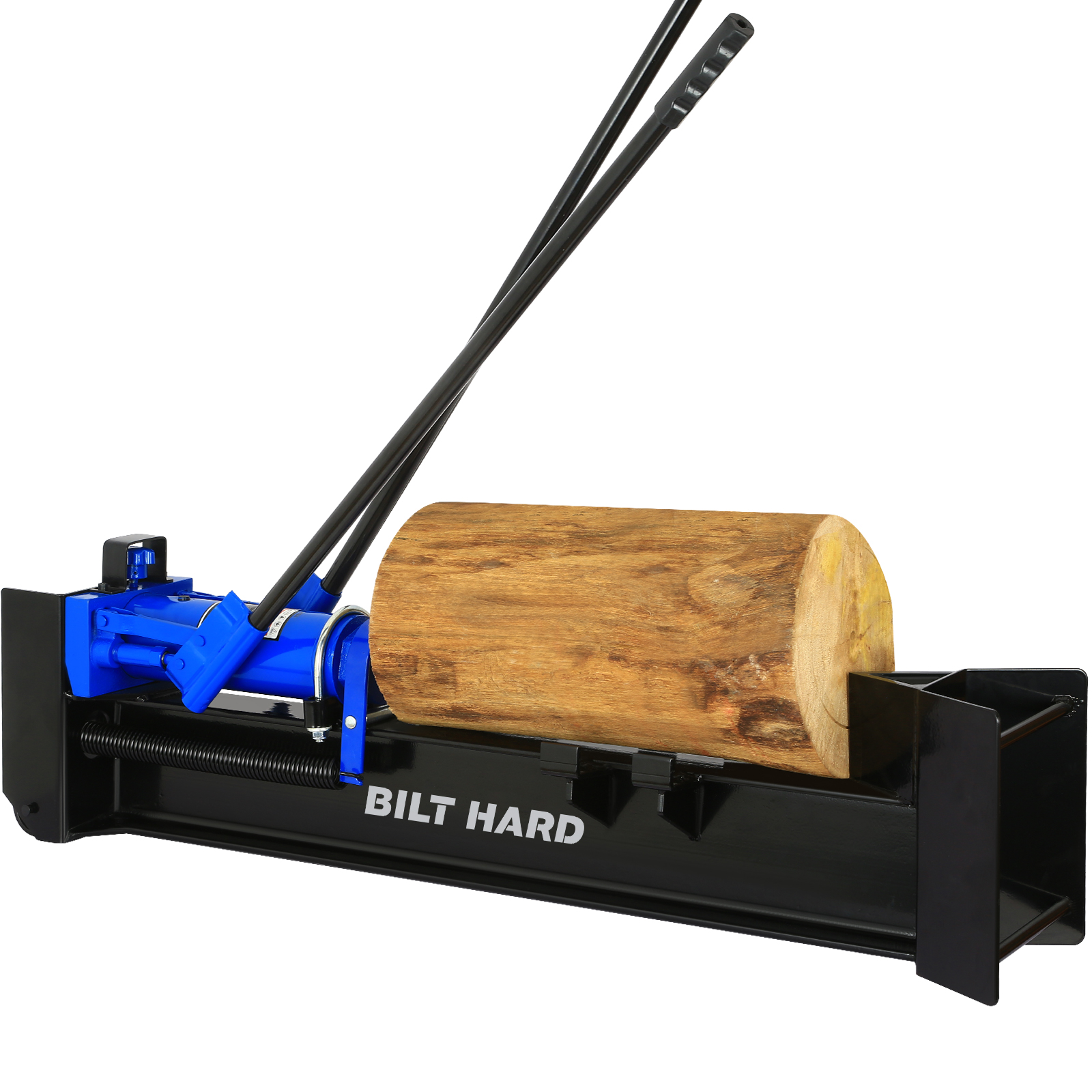 BILT HARD hydraulic log splitter 12 ton manual wood splitter match cutter horizontal full beam steel splitter