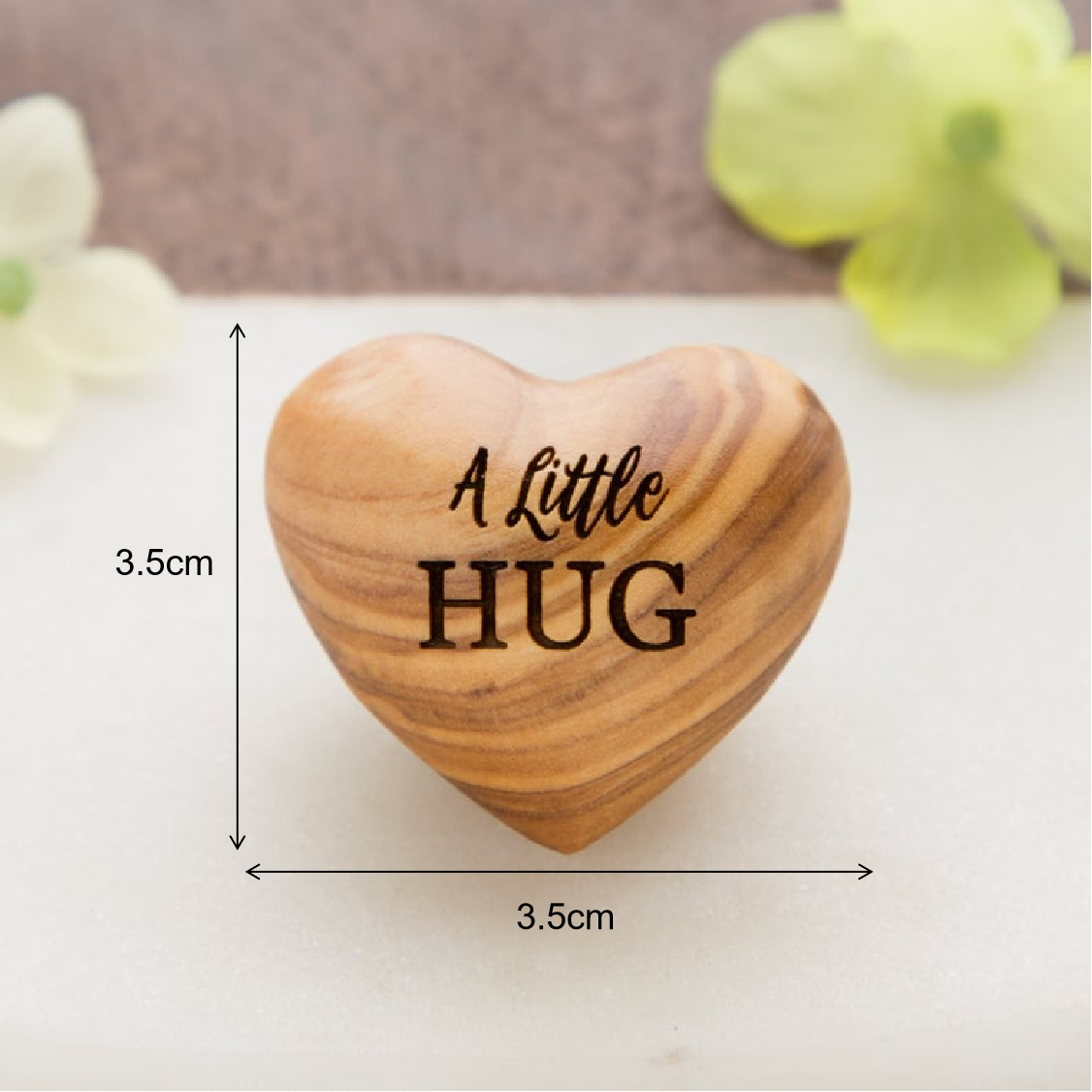 Pocket Hug Wooden Heart Token--Thanksgiving gifts, Christmas gifts
