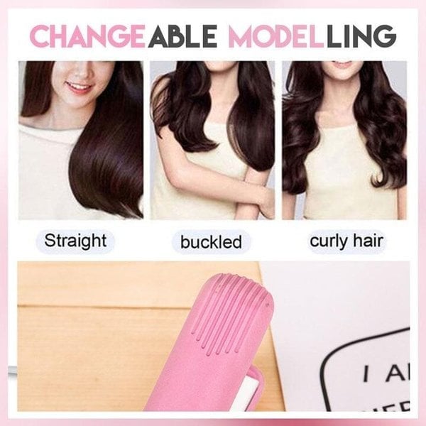 ⚡45% OFF Last Day Sale - Ceramic Mini Hair Curler&Straightener - BUY 3 FREE SHIPPING&Extra 20% OFF!