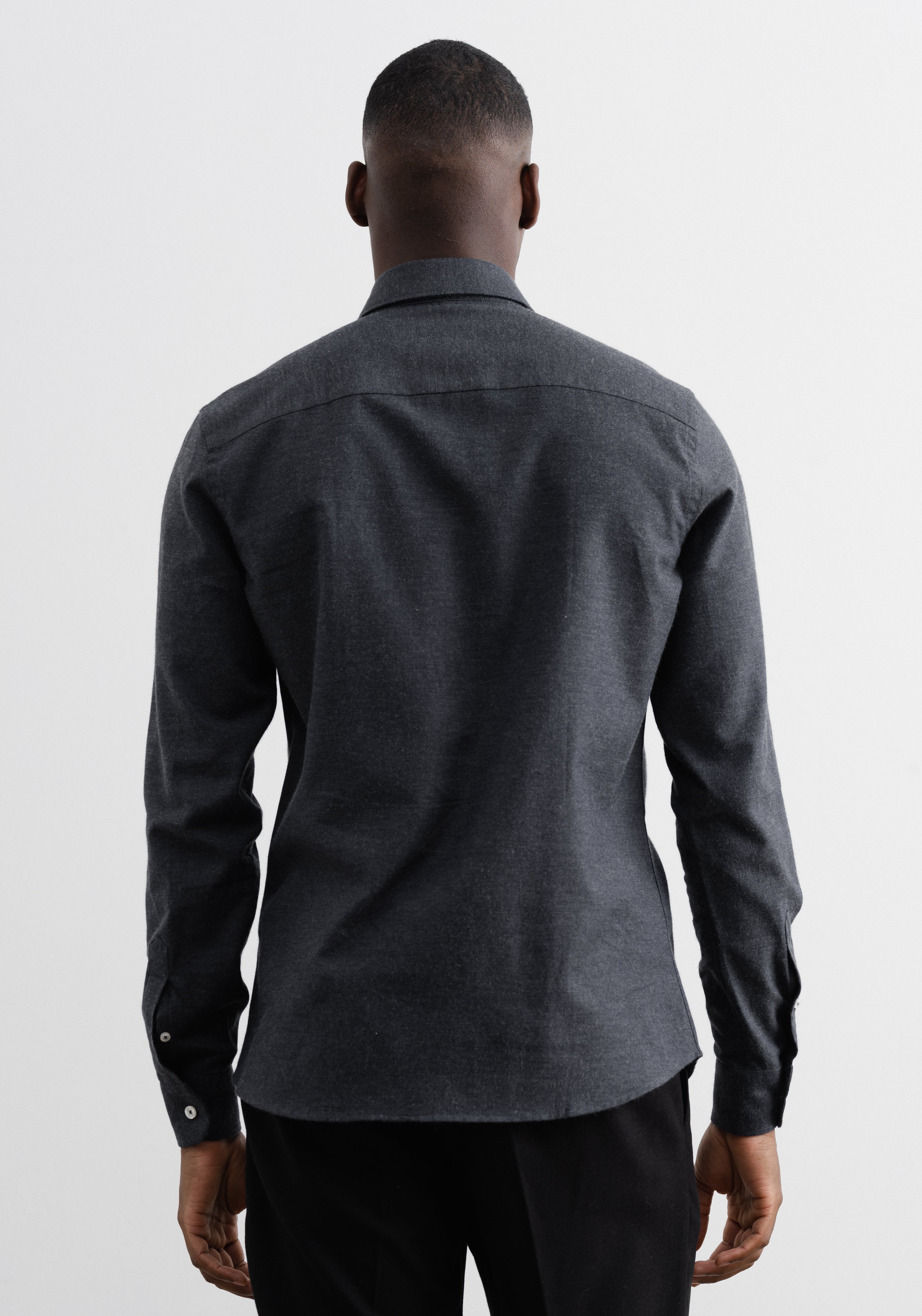 Aspen Brushed Shirt Dark Grey