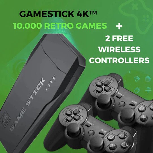GAME STICK 4K (64 GB) – 10,000 RETRO GAMES