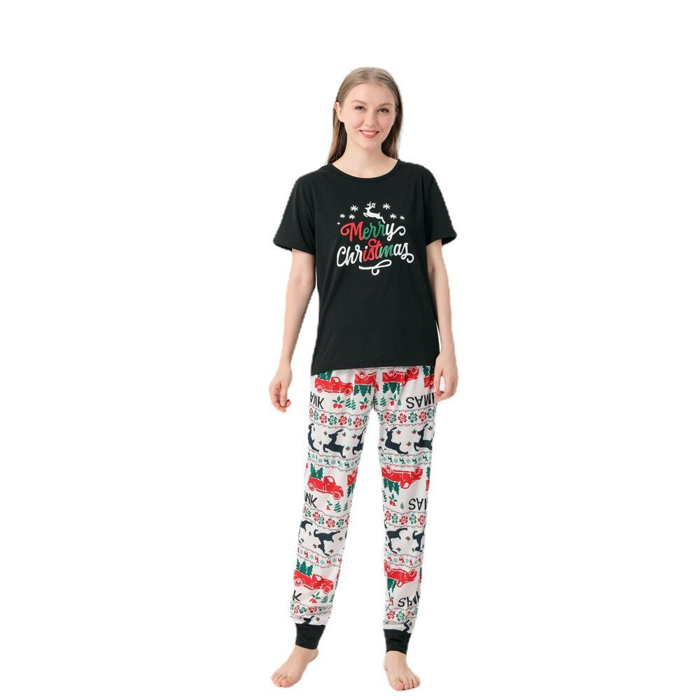 Merry Christmas Deer Print Family Matching Pajamas Sets