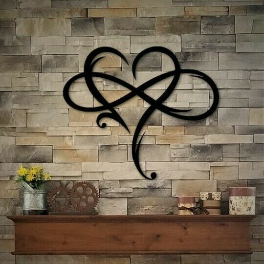 🔥Last Day Promotion 49% OFF - 💞Infinity heart-Steel wall decor Metal Wall art