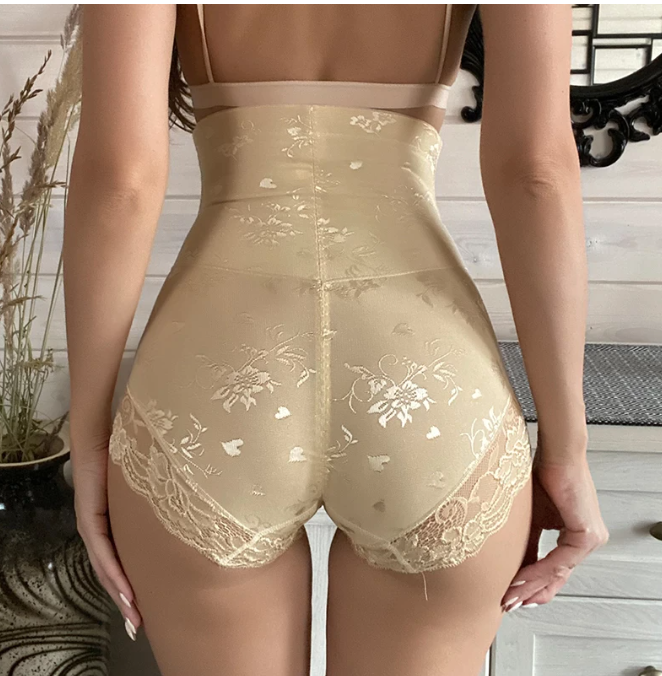 Lace Zipper Shaper Panties