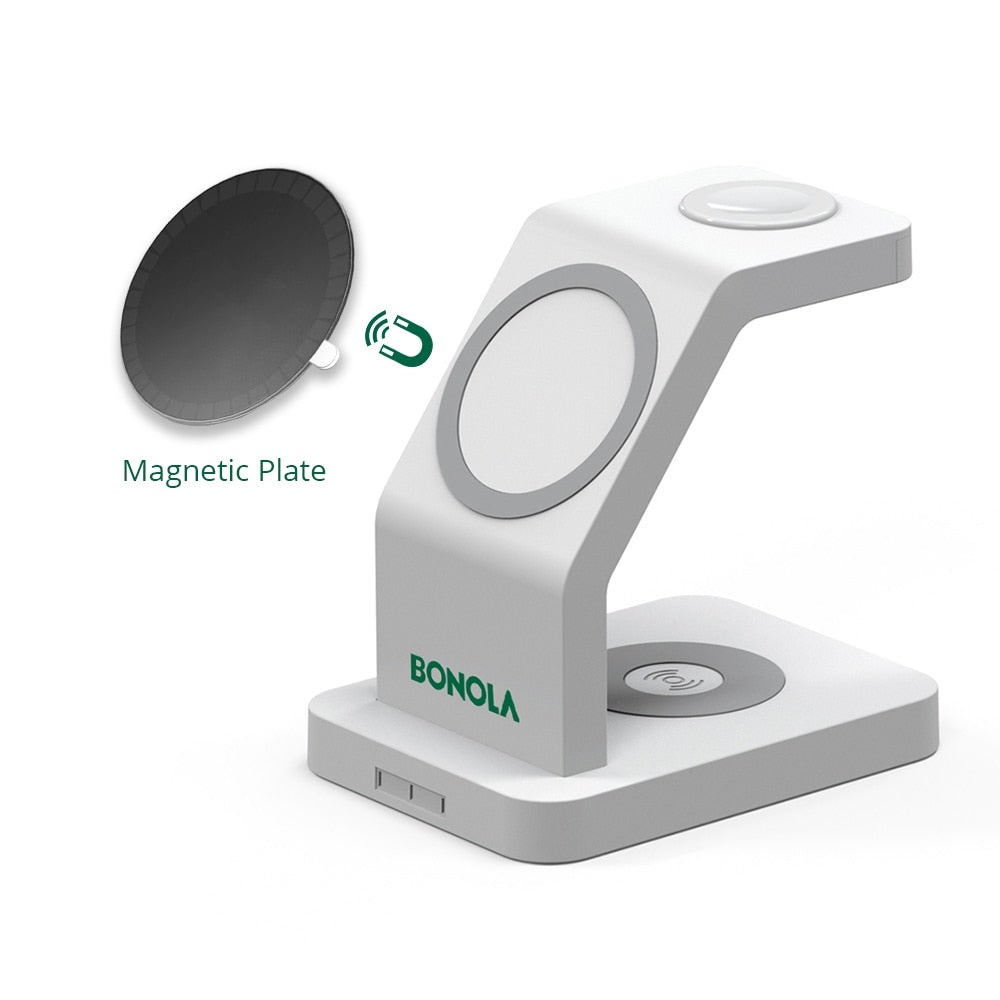 3-in-1 Compact Magnetic Desk Charger