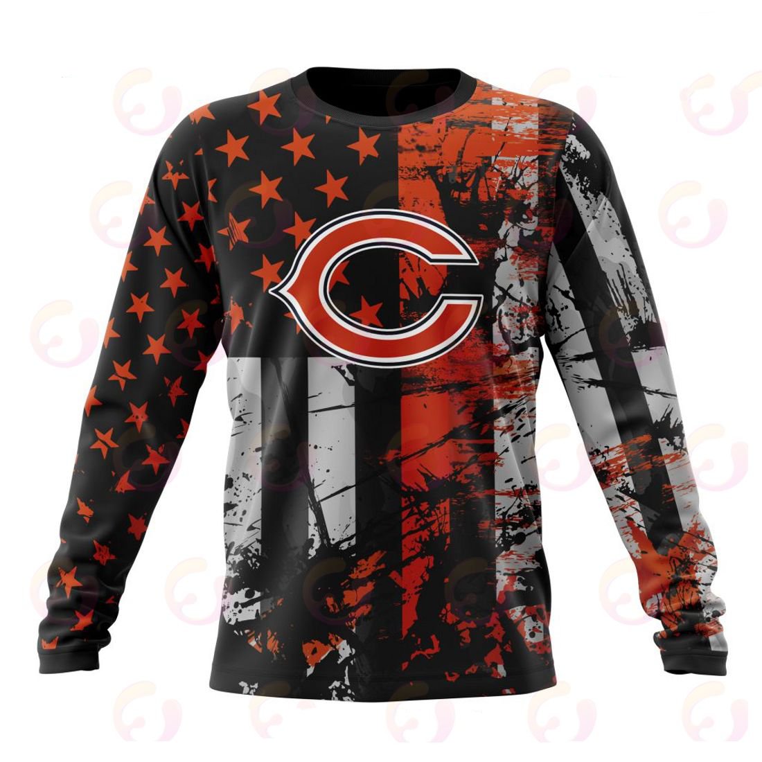 CHICAGO BEARS 3D HOODIE JERSEY FOR AMERICA