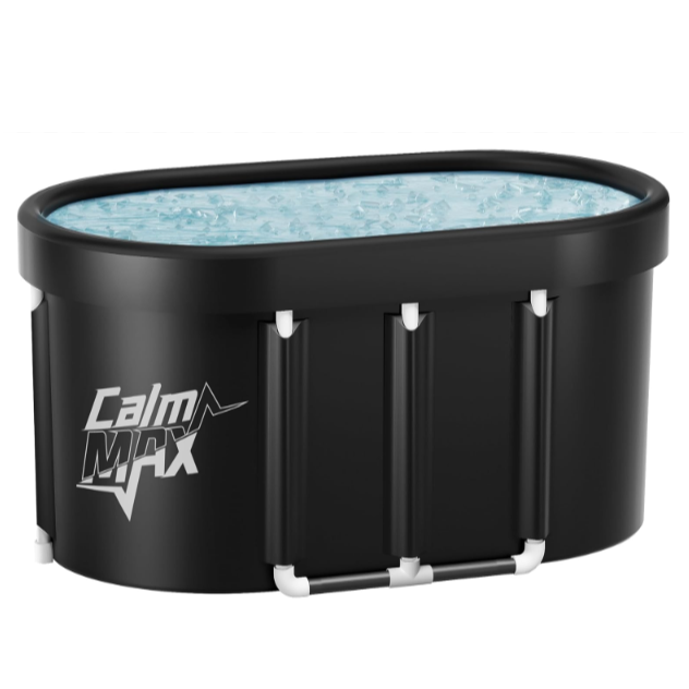 CalmMax Oval Ice Bath Tub XL Portable Cold Plunge Tub