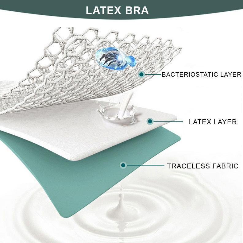 Buy 2 Free Shipping--Wireless Push Up Comfort Shock-proof Latex Pad Lace Bra