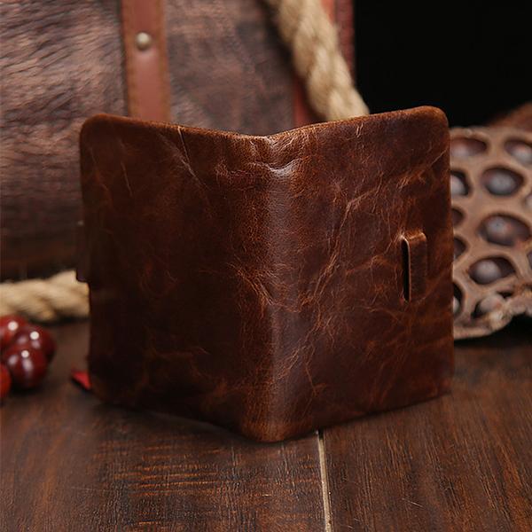 Vintage Genuine Leather Small Wallet