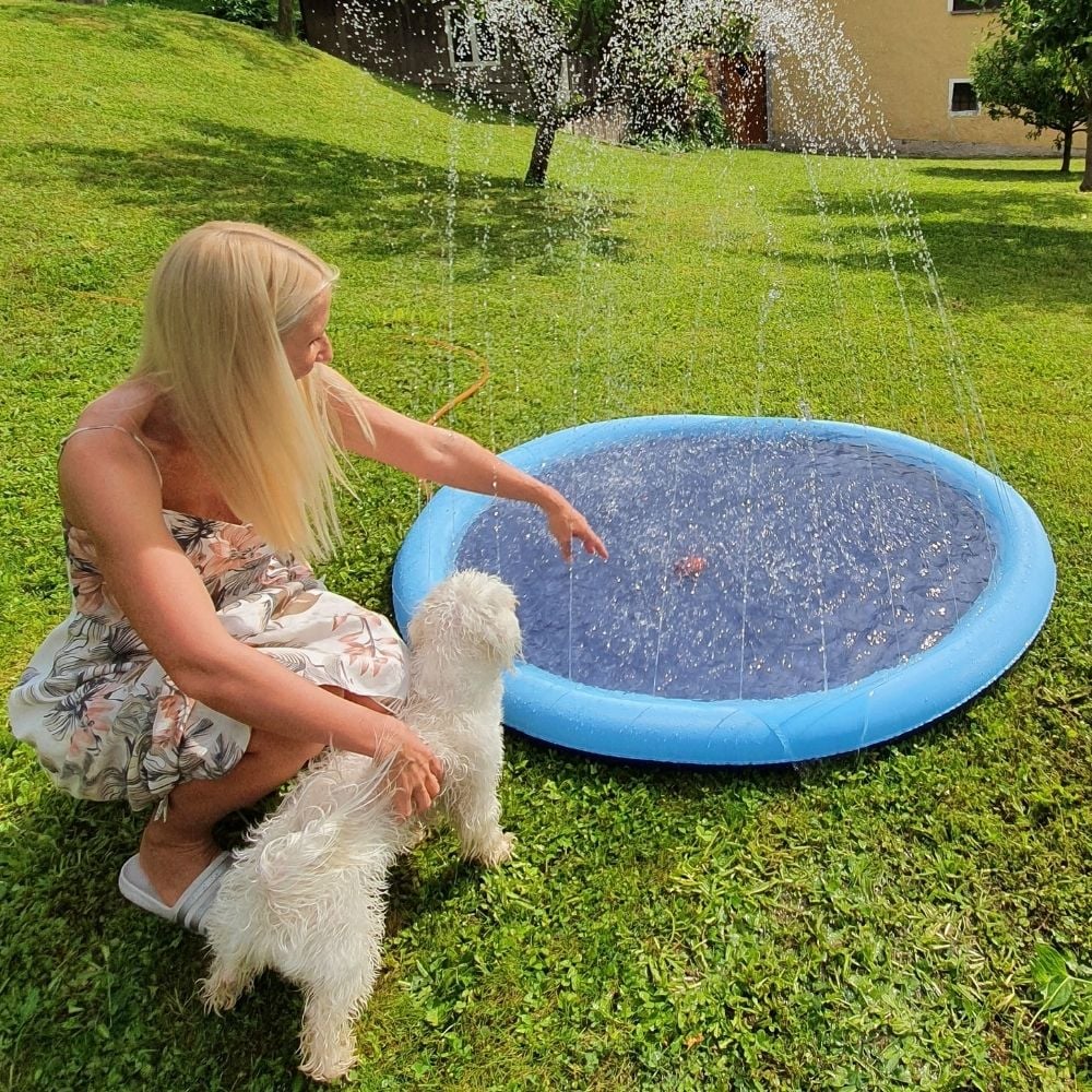 🔥 Non-Slip Splash Pad for Kids and Dog
