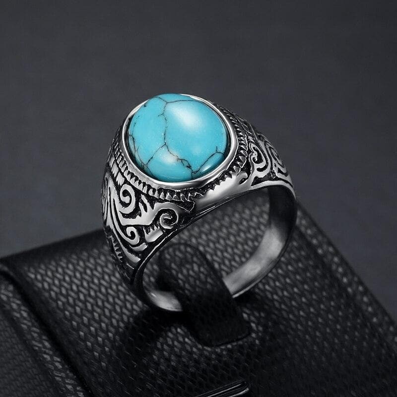 CARVED STONE -RING