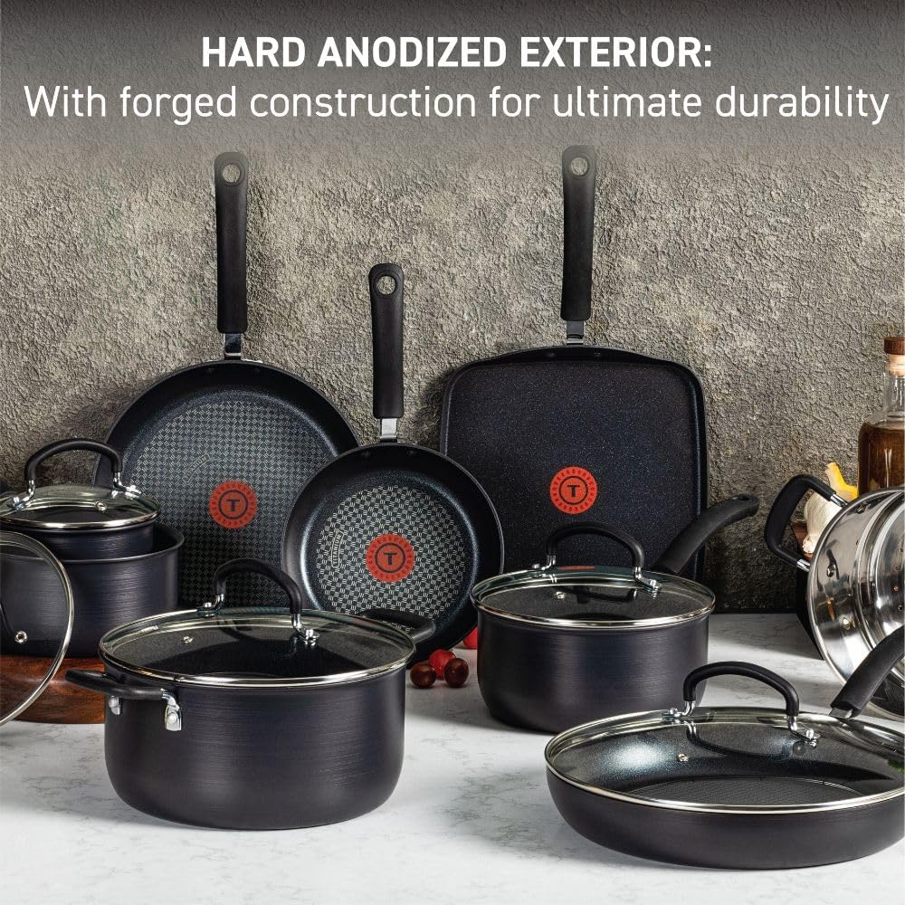 T-fal Ultimate Hard Anodized Nonstick Cookware Set 14 Piece