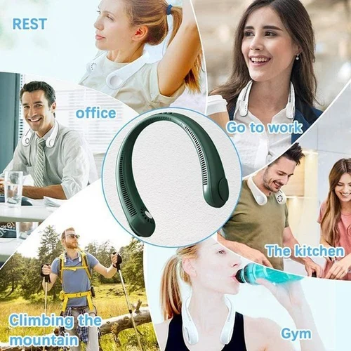 (🎁🔥Father's Day Sale-80% OFF）2022 New Portable Neck Fan-Buy 2 Free Shipping