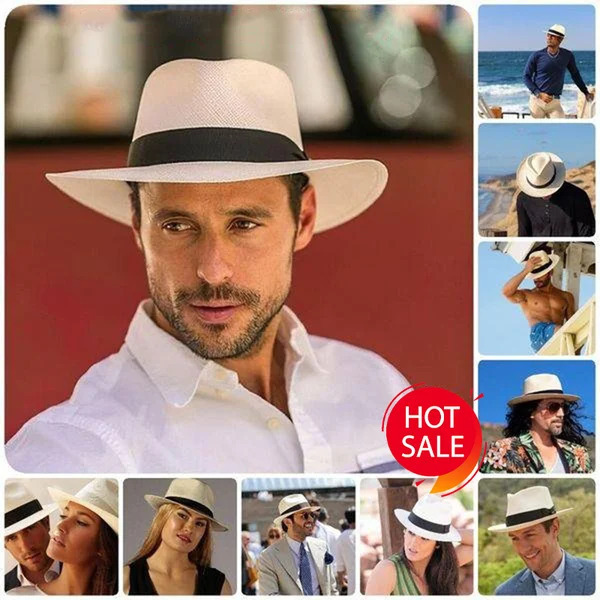 🔥Father's Day Promotion🔥--🌿Classic Panama Hat-Handmade In Ecuador