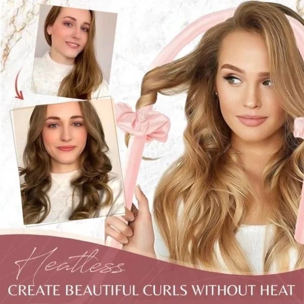 ❤️❤️The best gift for mother or wife🎁Heatless Silk Hair Curling Wrap Kit🍒Buy More Save More