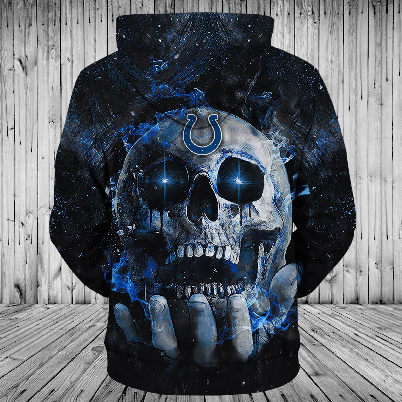 COLTS HOODIE 3D SKULL 76