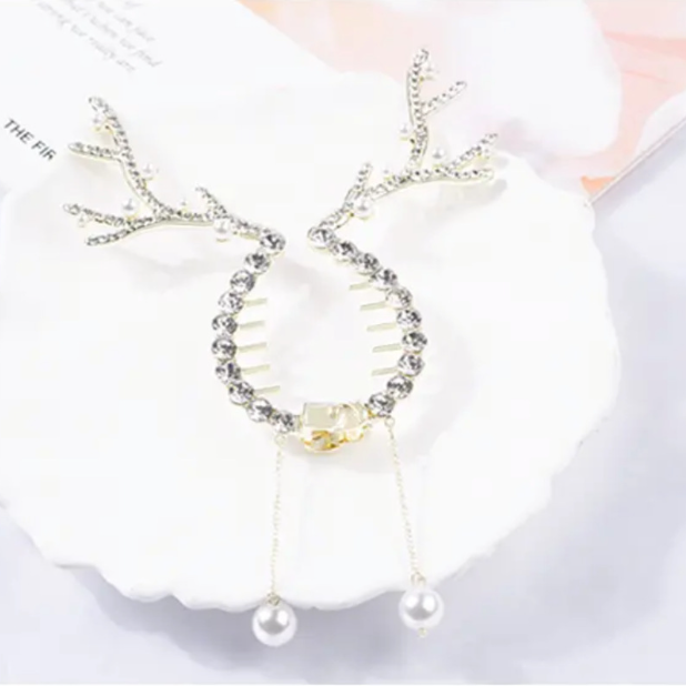 (🌲Early Christmas Sale- SAVE 50% OFF)Christmas elk hairpin 🎀-⏰BUY 2 GET 1 FREE TODAY!!