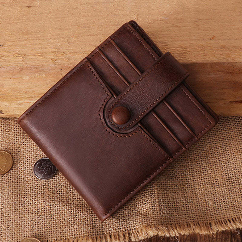 RFID Anti-theft  Vintage Business Short Wallet