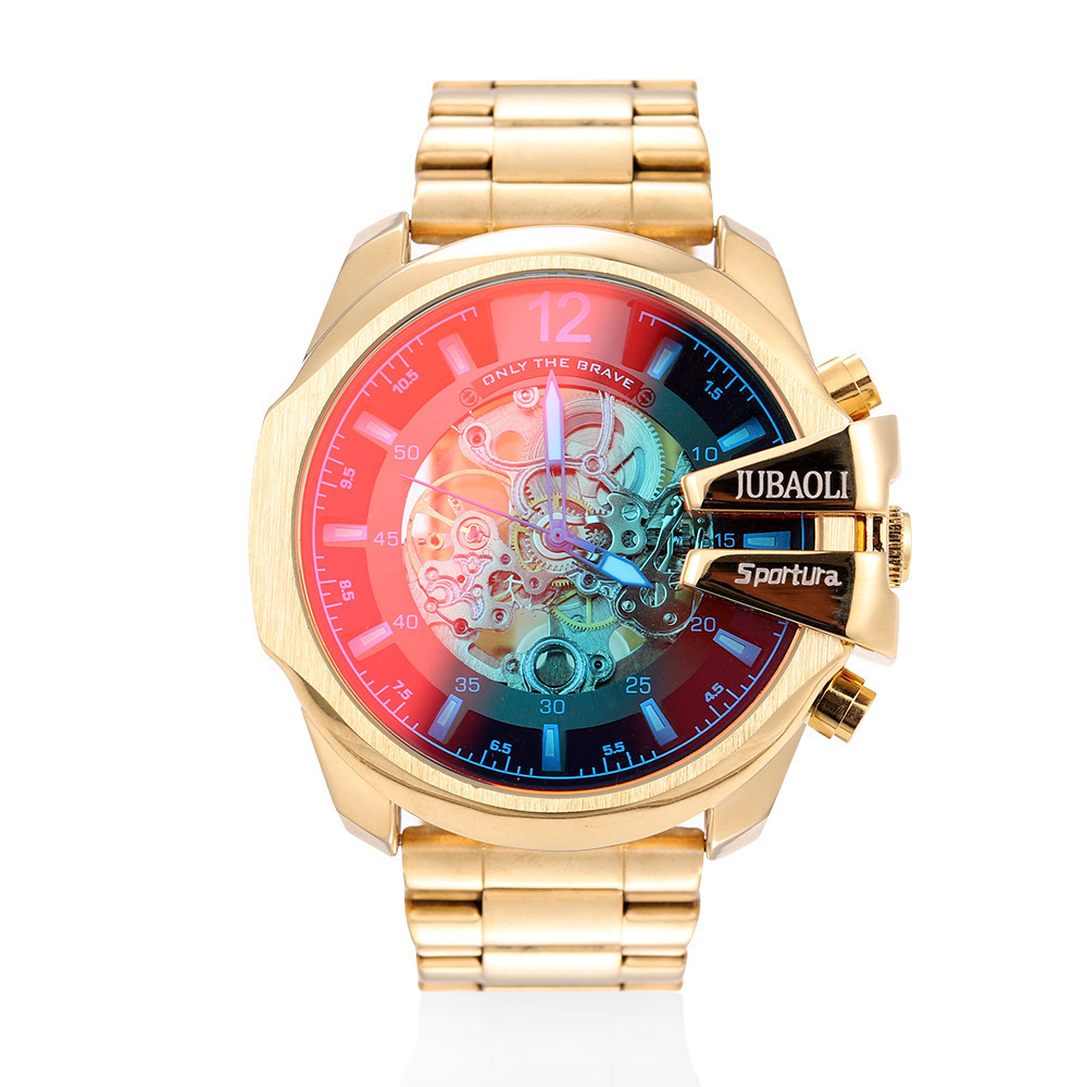 Waterproof Polarized Color Changing Large Dial Mechanical Watch