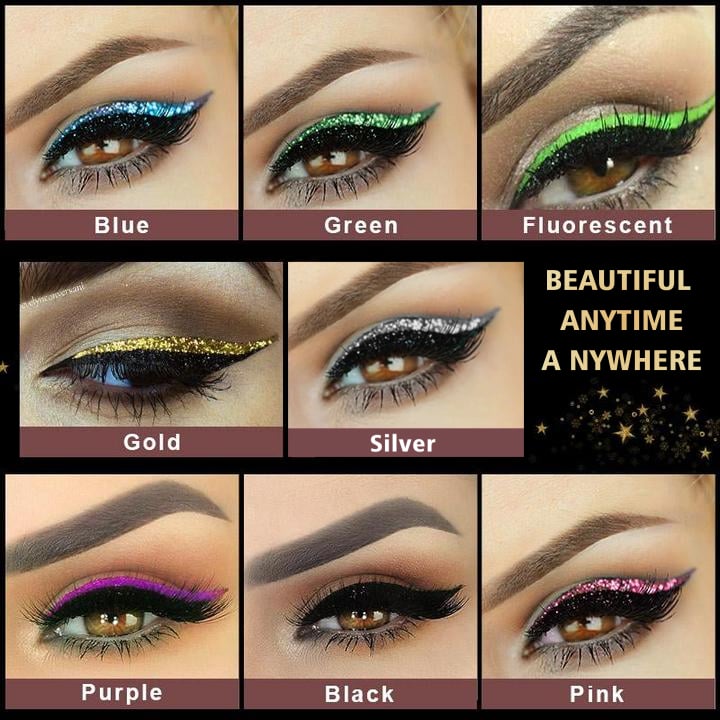 🔥 Last Day Promotion 49% OFF 🔥2023 New Reusable Eyeliner and Eyelash Stickers with Glitter