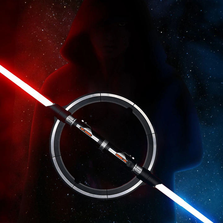 RGB Double-Bladed Lightsaber With Visual Effects & Sound Effects