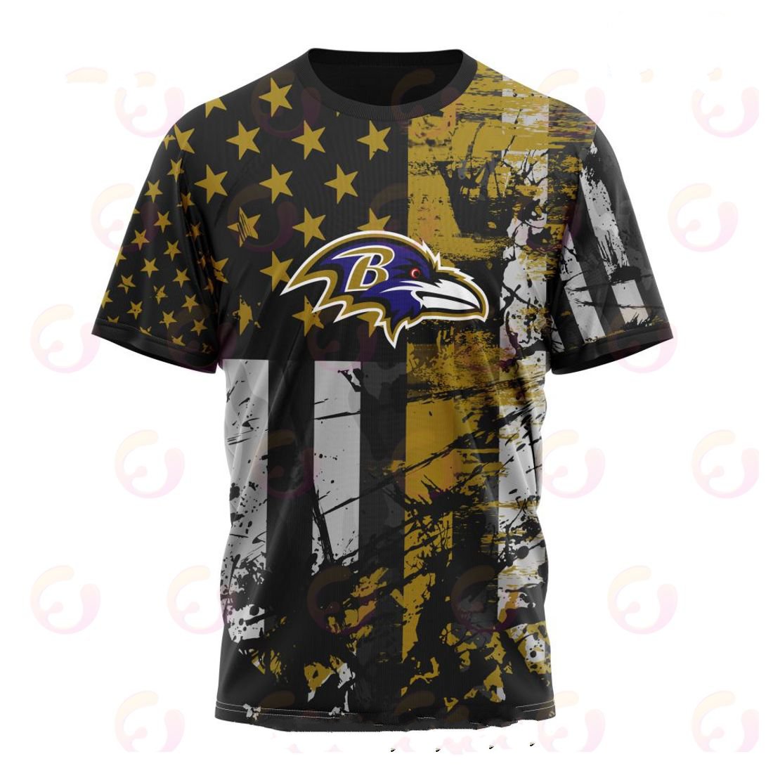 BALTIMORE RAVENS 3D HOODIE JERSEY FOR AMERICA