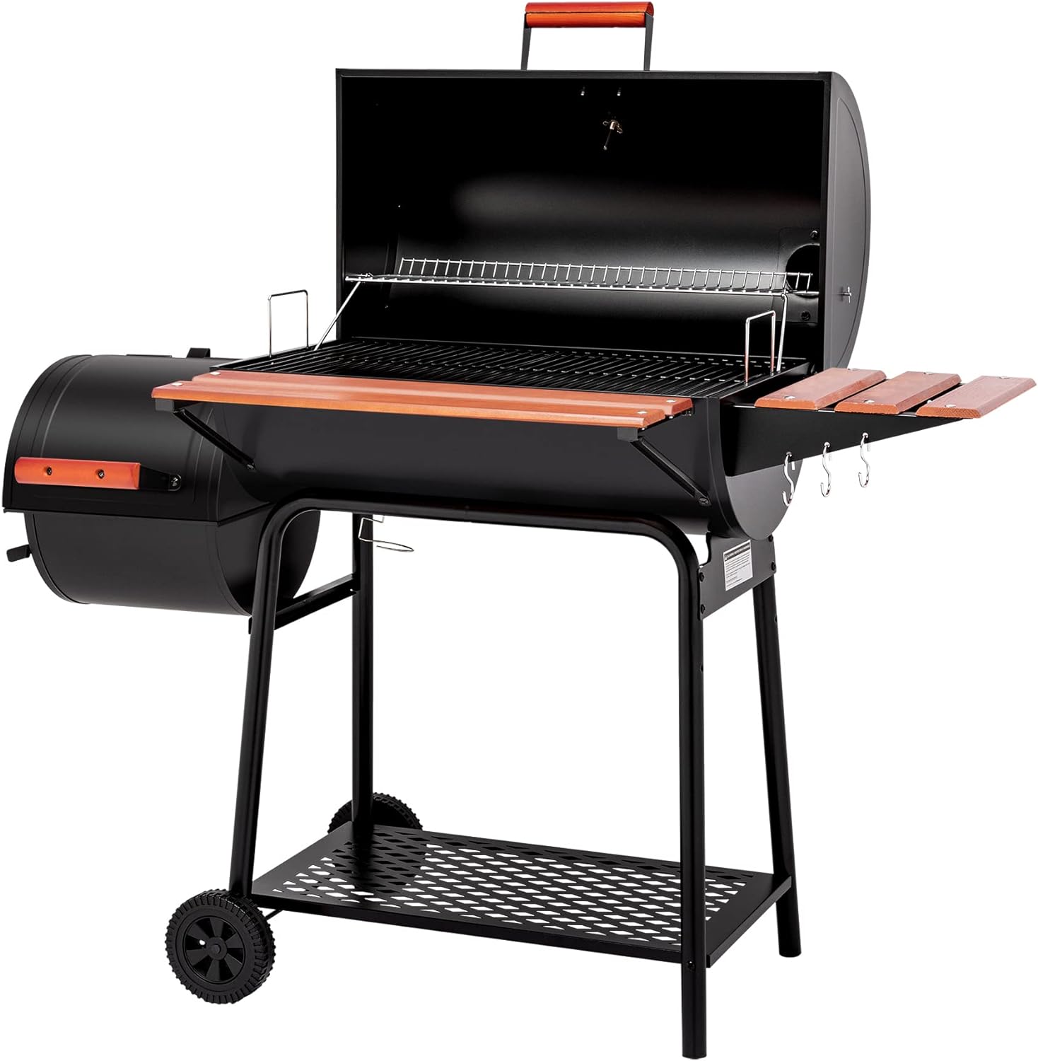 Royal Gourmet 30 Barrel Charcoal Grill with Side Table 627 Square Inches