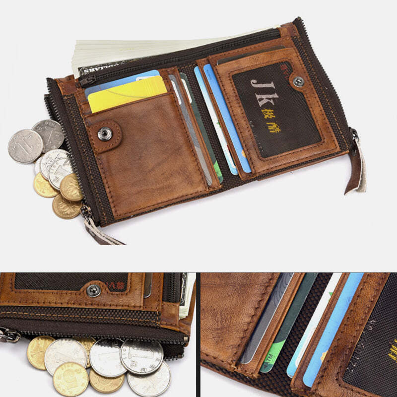 Vintage Large Capacity Bifold Wallet