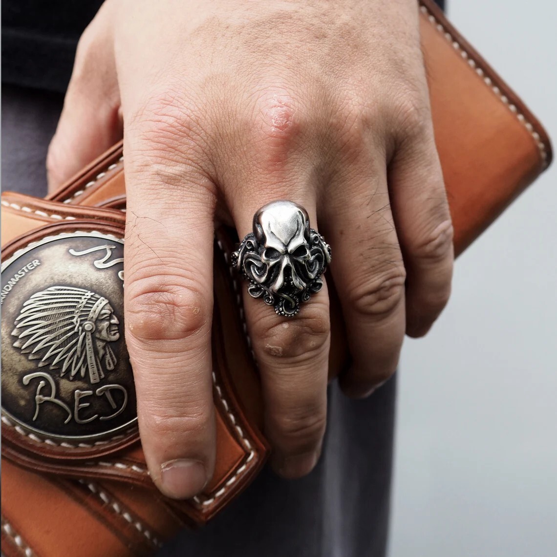 Octopus Handmade Sterling Silver Ring Monster Ring