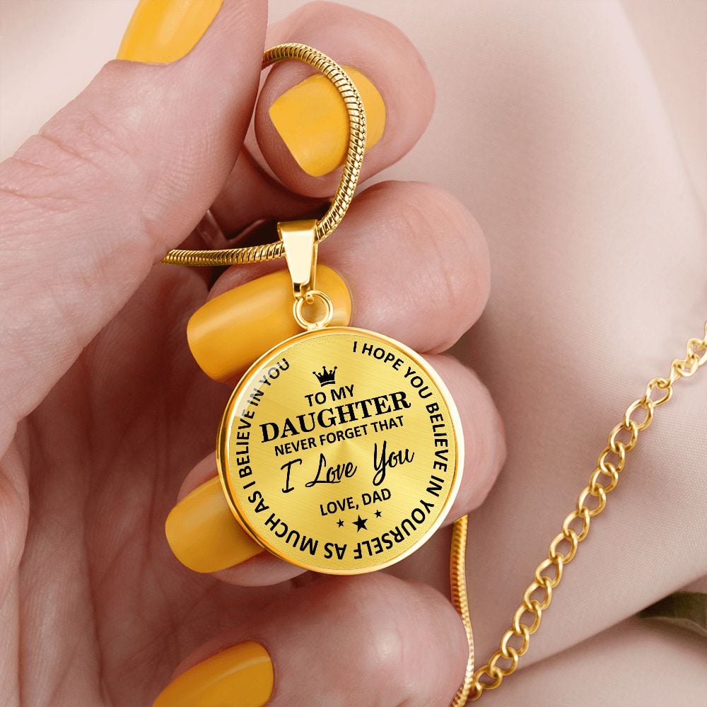 Dad To Daughter - Believe In Yourself Luxury Necklace