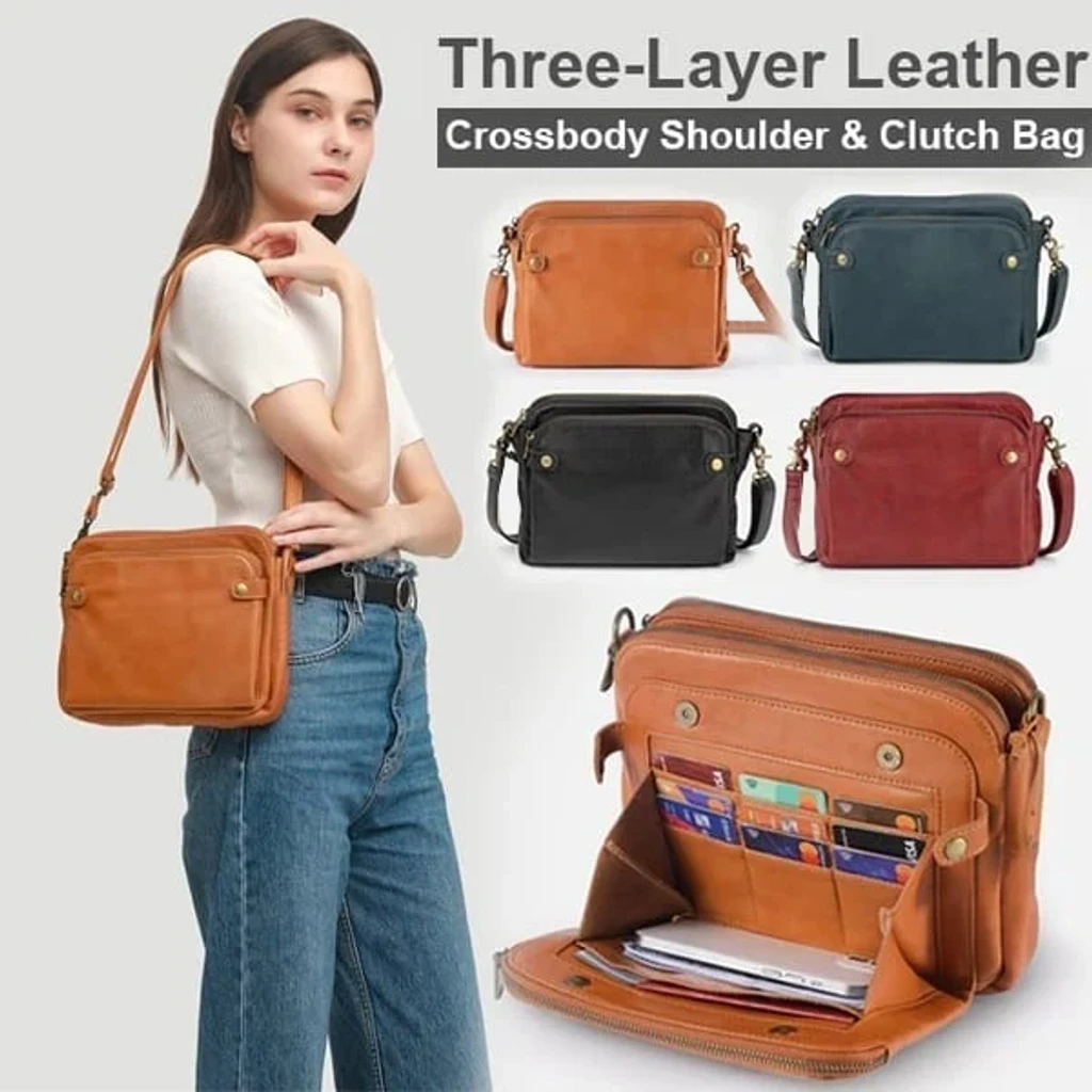 ExplicituTMCrossbody Leather Shoulder Bags and Clutches