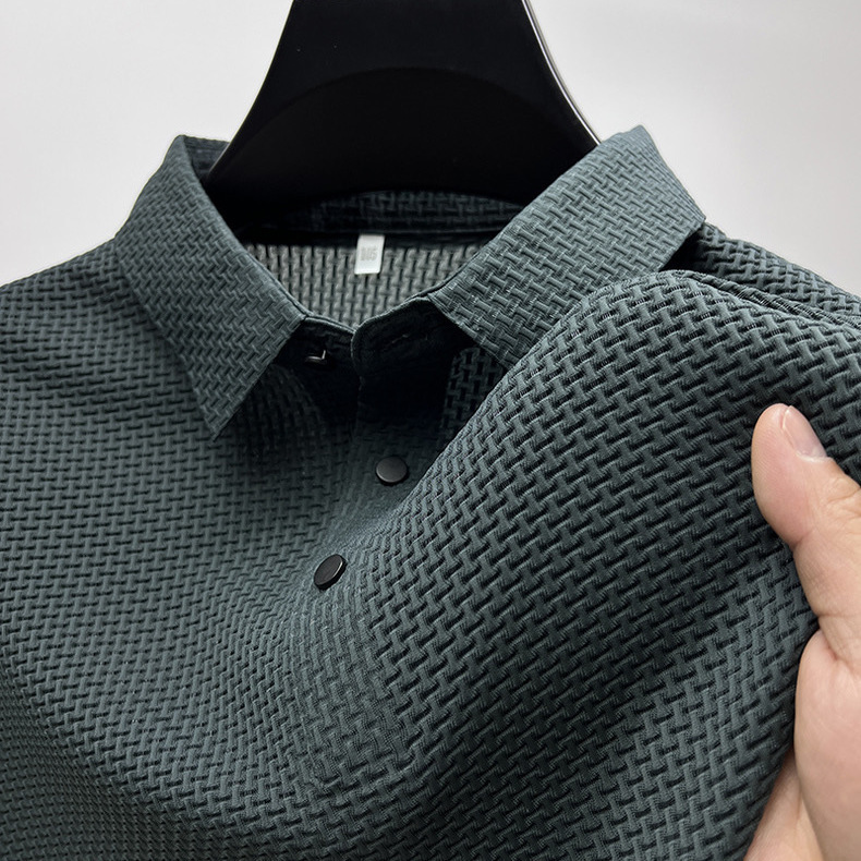 Anti-Wrinkle Ice Silk Men's Polo Shirt💥Buy 2 Get 10% OFF