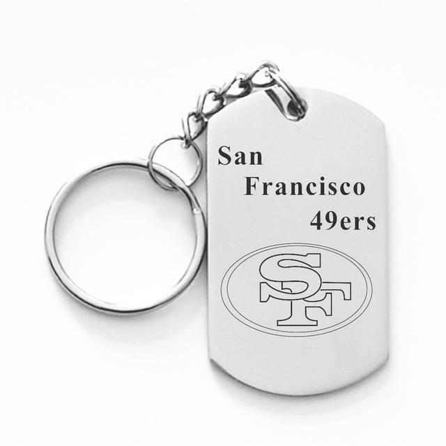 SAN FRANCISCO 49ERS TITANIUM STEEL KEYCHAIN