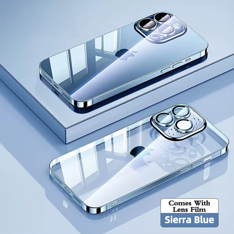 The Ultra Thin Electro Plated Transparent Case Cover for iPhone