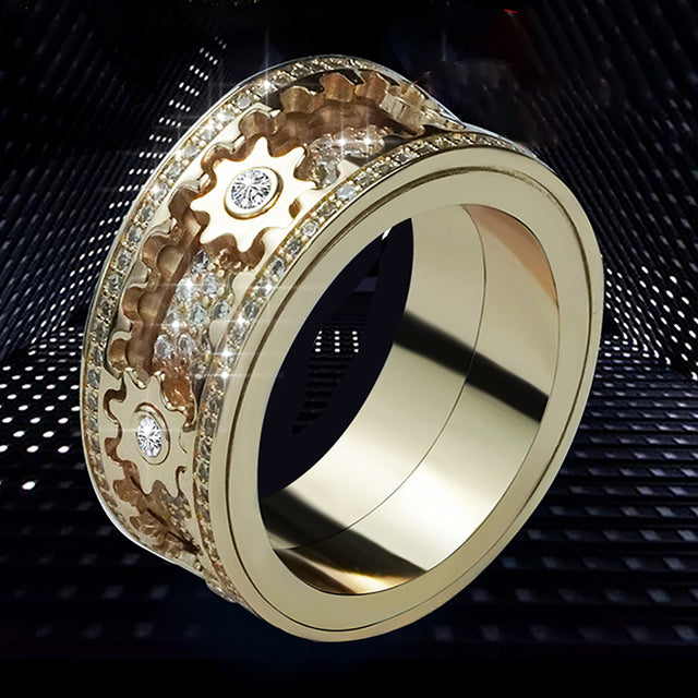 🔥Last Day 50% OFF✨ Rotating Gear Luxury Ring