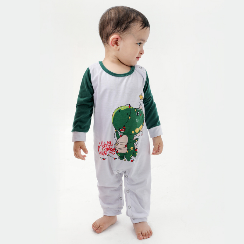 Christmas Print Parent-child Pajamas Set