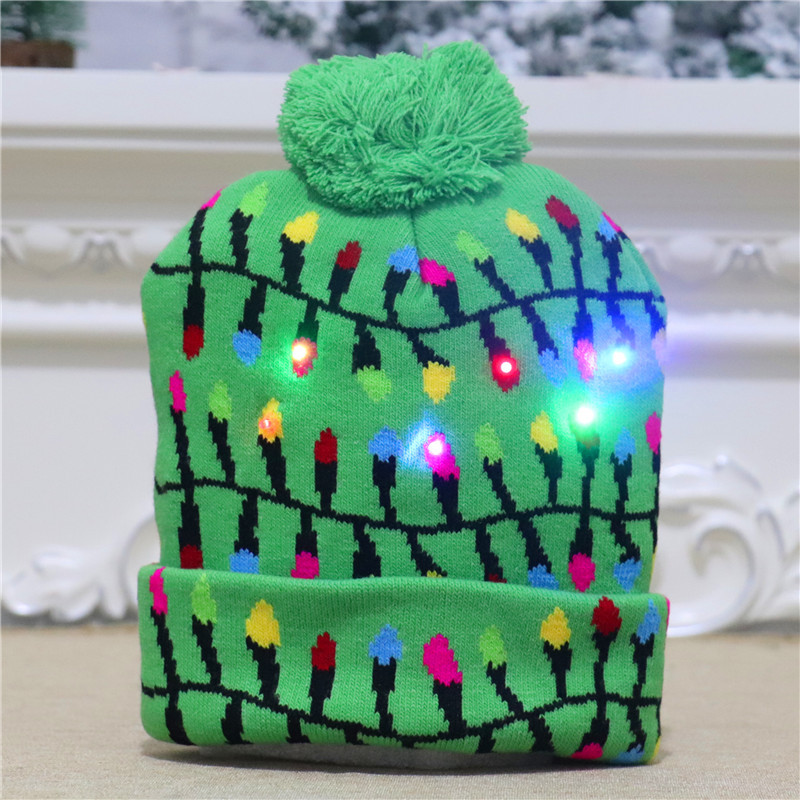 🌲Christmas Big Sale-50% OFF⚡LED Light Up Christmas Beanie