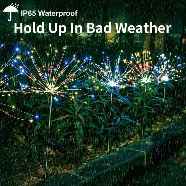 Buy Now 49% OFF--Waterproof  Solar Garden Fireworks Lamp