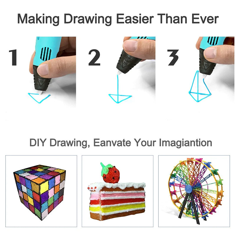 (🔥NEW YEAR EARLY SALES 50% OFF)New Upgraded 3D Printing Pen - BUY 2 GET 8% OFF & FREE SHIPPING